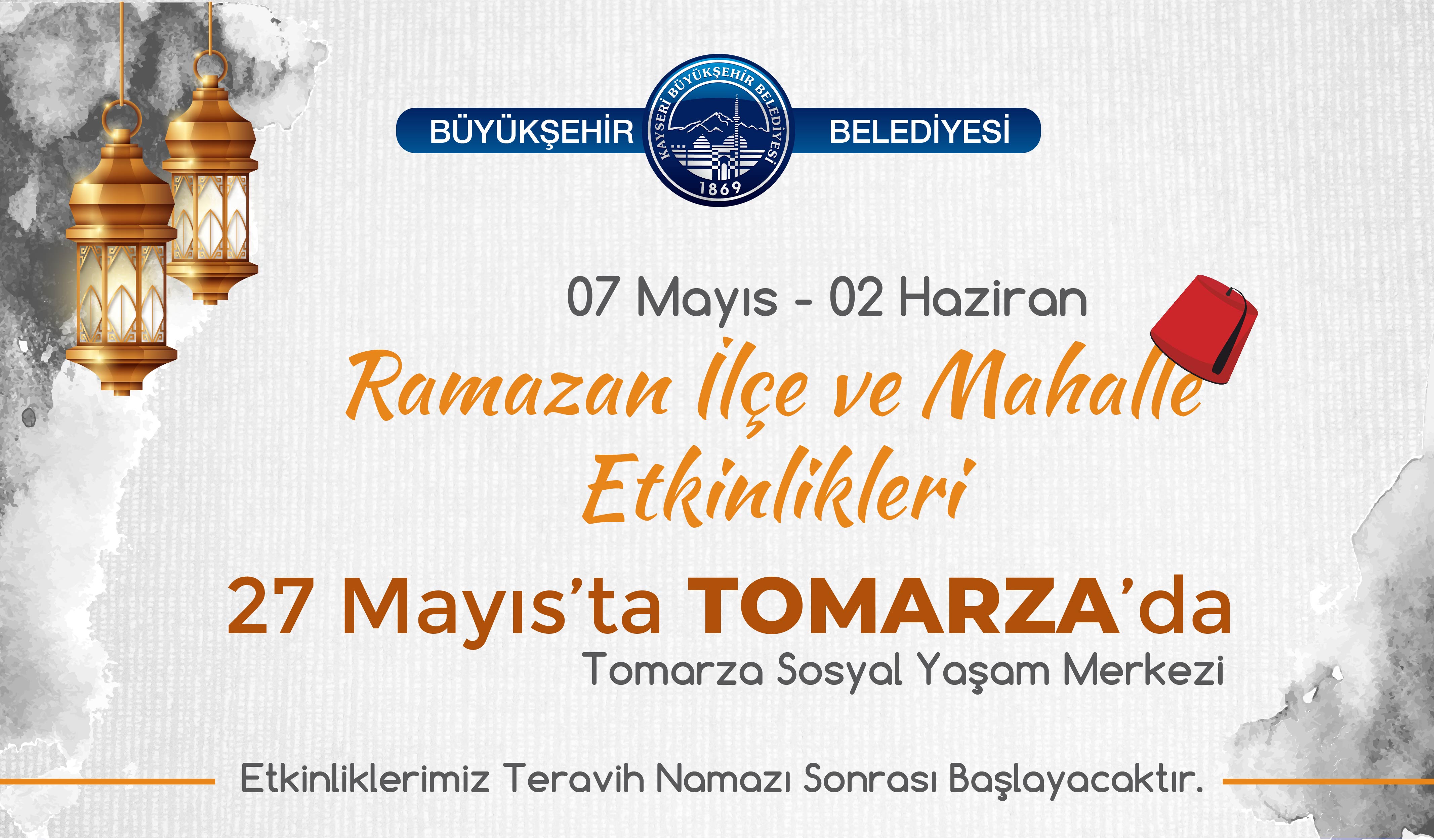 İlçe ve Mahalle Etkinlikleri Tomarza'da