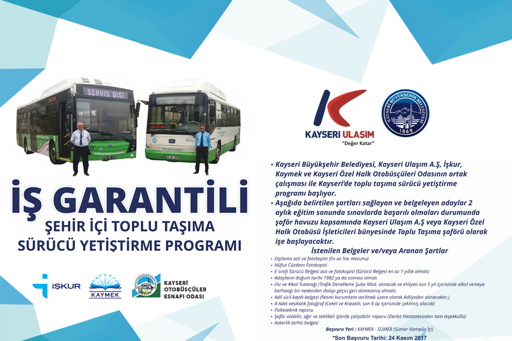 Büyükşehir'den Toplu Taşıma Sürücü Akademisi