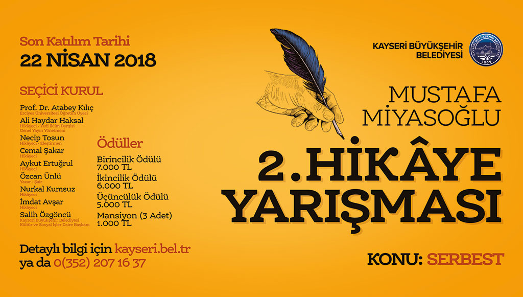 Büyükşehir'den İkinci Hikaye Yarışması