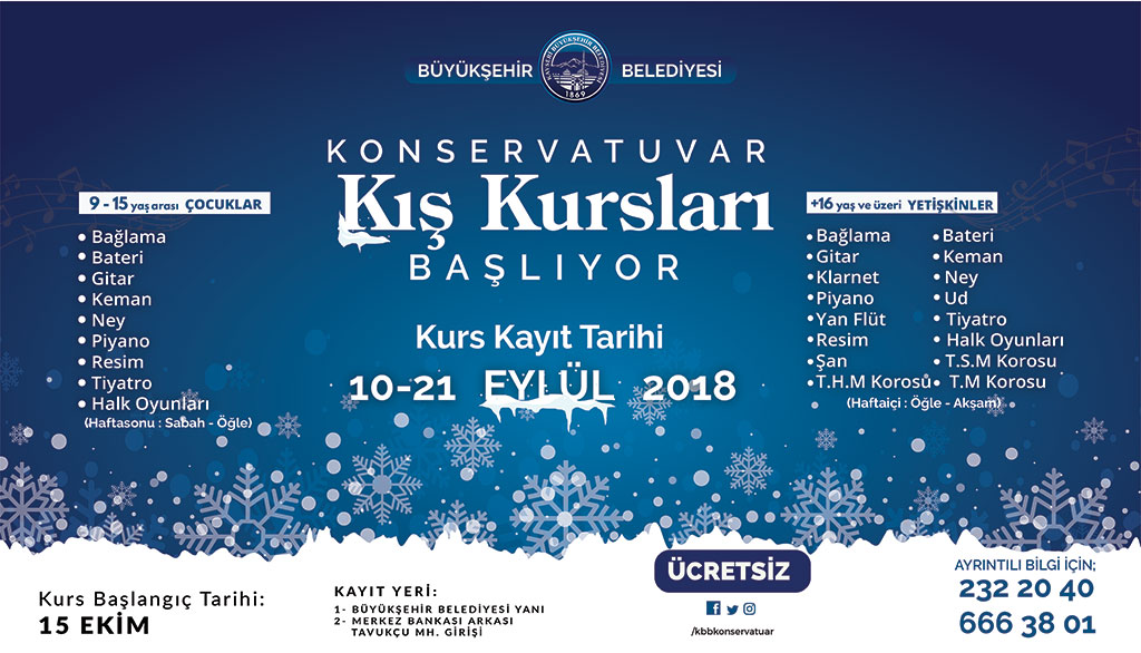 Büyükşehir Konservatuvarı'na Kayıtlar Başladı