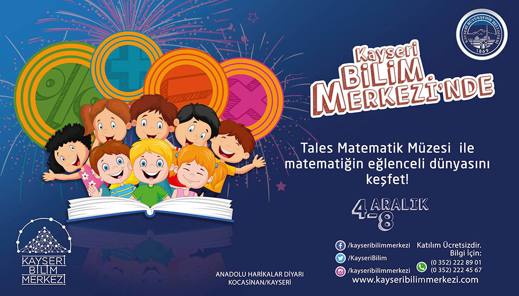 Matematik Müzesi Kayseri Bilim Merkezi'nde