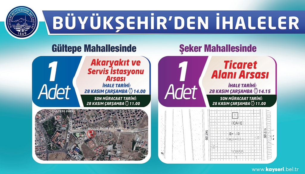 Büyükşehir'den Yatırımcılar İçin İki Fırsat