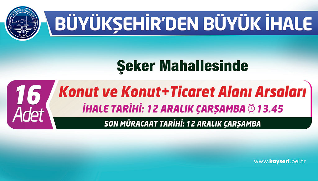 Büyükşehir'den Arsa İhalesi