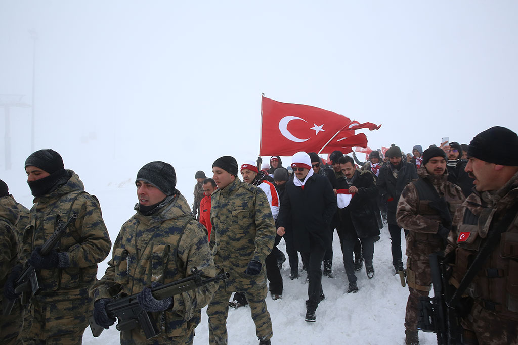 Sarıkamış Destanı Erciyes'te Yâd Edildi