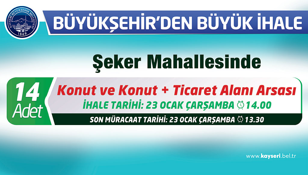 Büyükşehir'den Arsa İhalesi