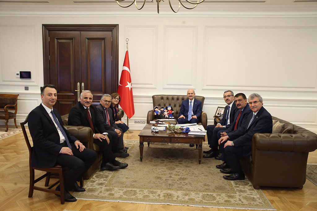 Başkan Büyükkılıç, Bakan Soylu İle Görüştü