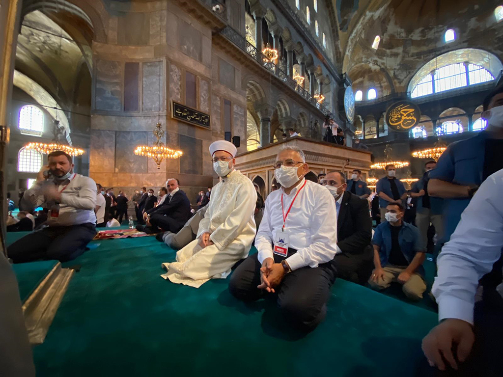Başkan Büyükkılıç Ayasofya-i Kebir Cami-i Şerif'in Açılışına Katıldı