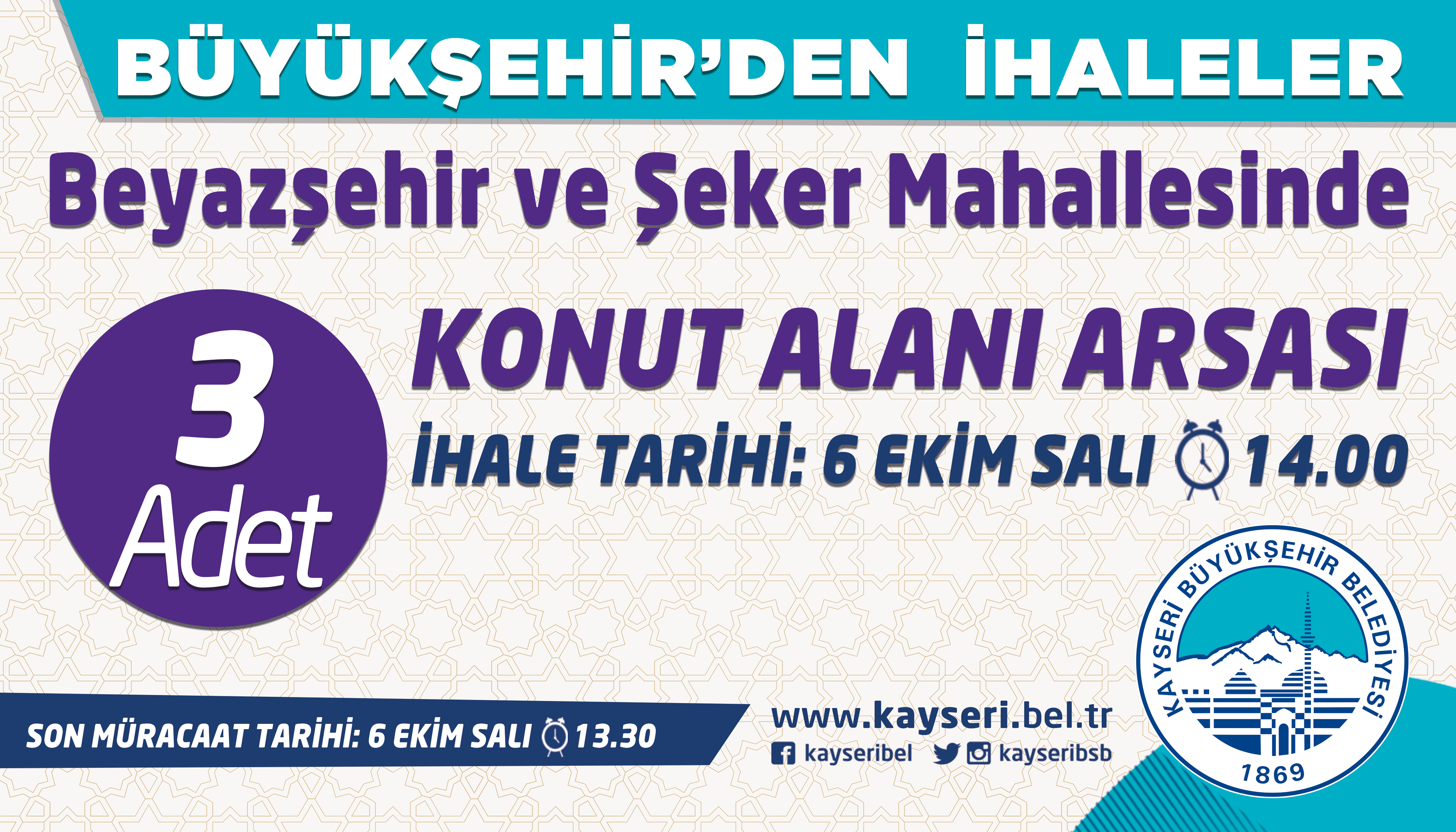 Büyükşehir'den İhaleler 