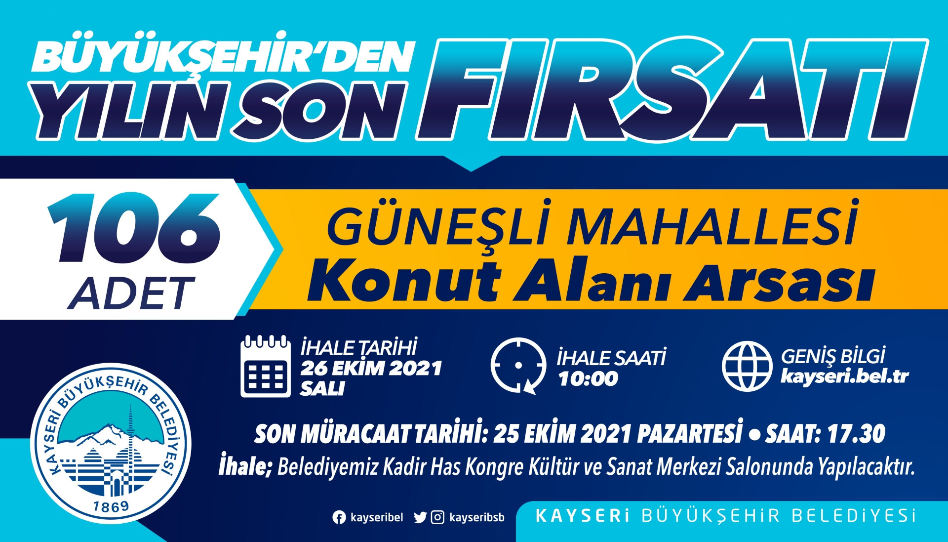 Büyükşehir'den İhale