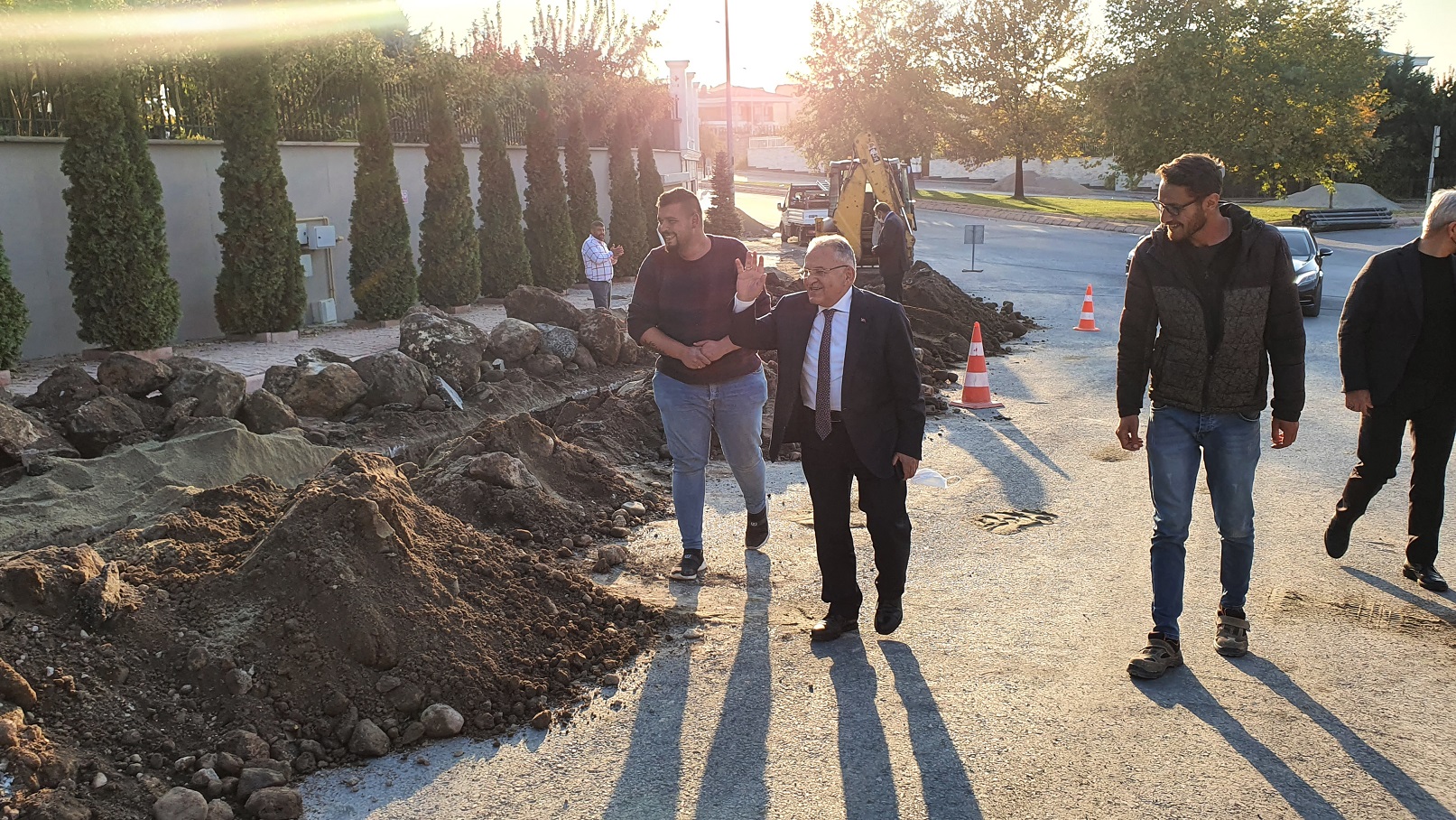 Başkan Büyükkılıç Altyapı ve Yol Çalışmalarını Denetledi