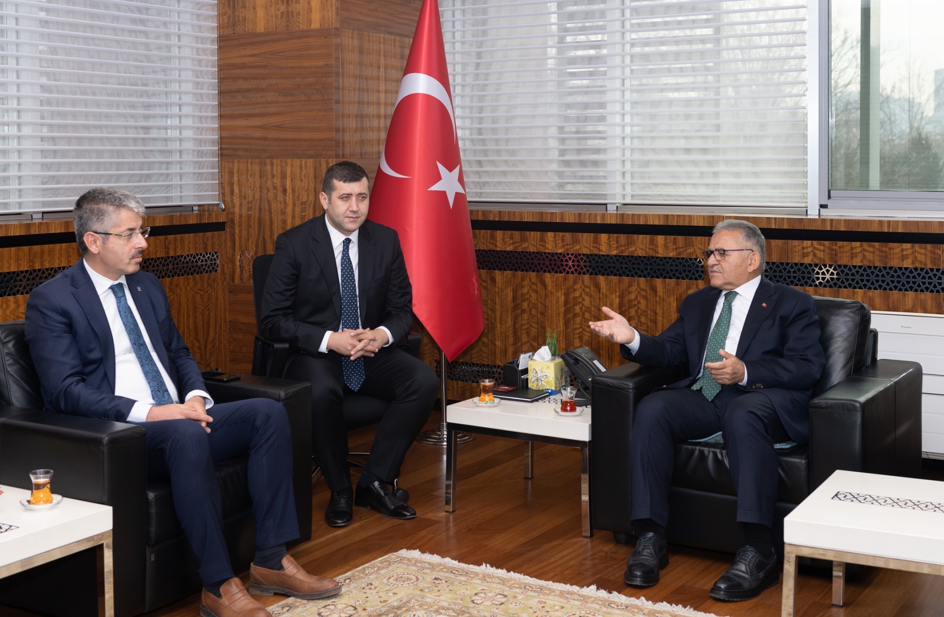 Başkan Büyükkılıç’a Cumhur İttifakı Ortağından Teşekkür Ziyareti