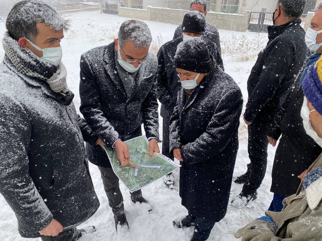 Başkan Büyükkılıç, Trompet Kavşak Modelini Yerinde İnceledi