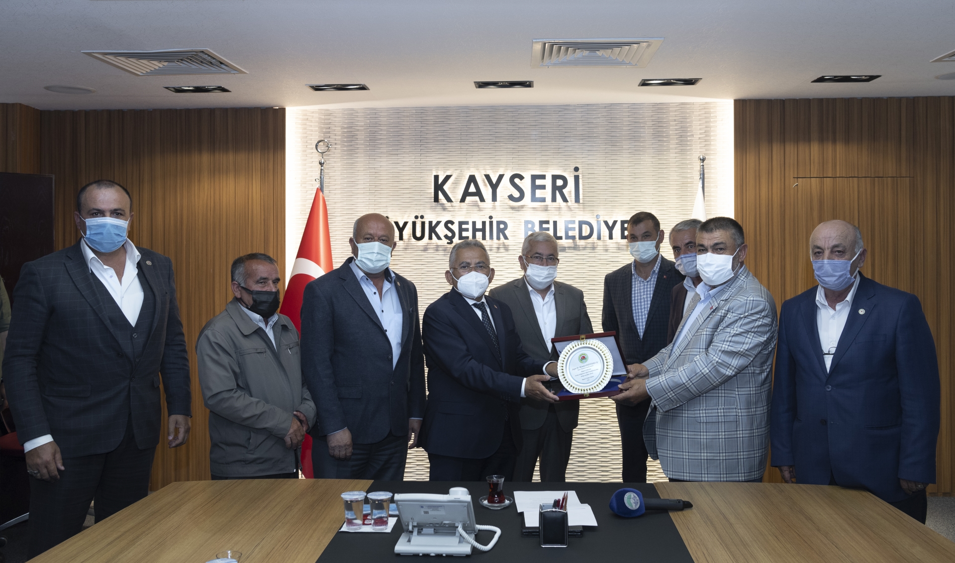 Büyükkılıç'a Ziraat Odası Başkanlarından Teşekkür Ziyareti