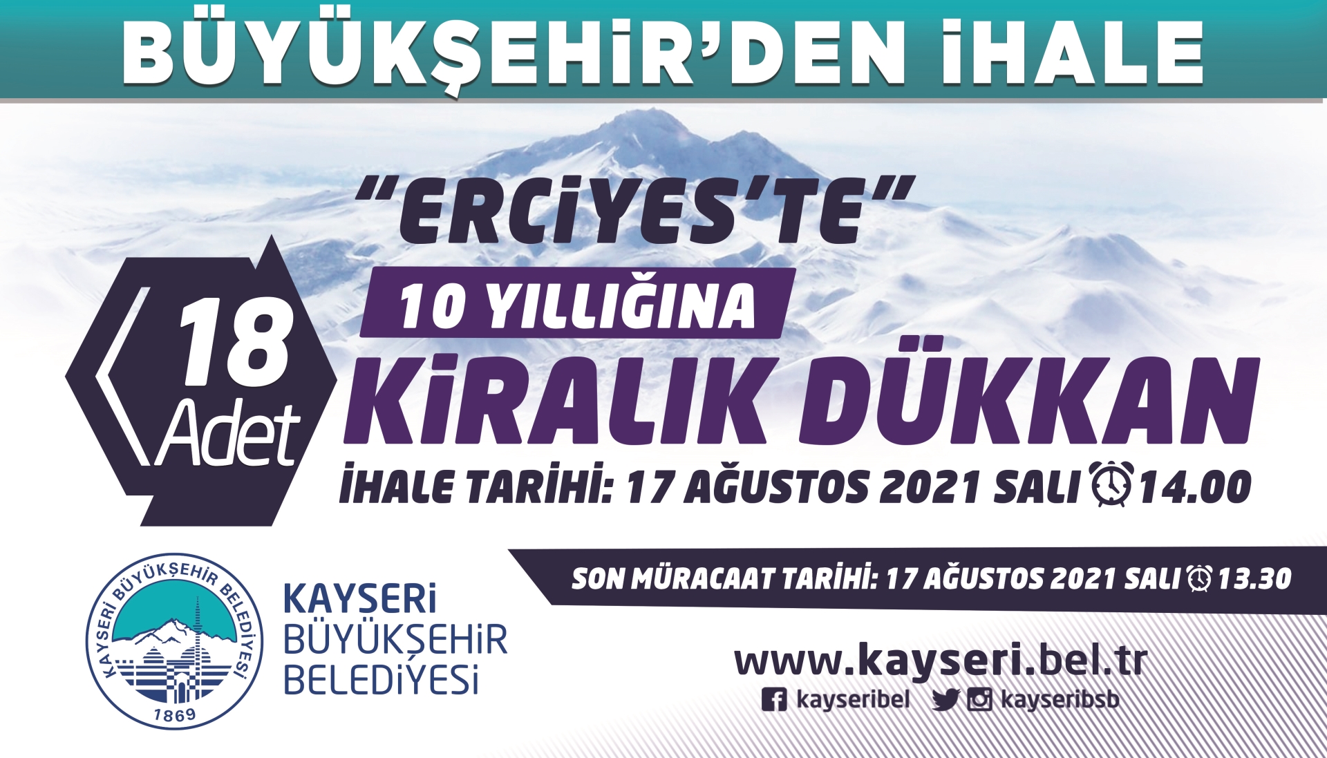 Büyükşehir'den İhale