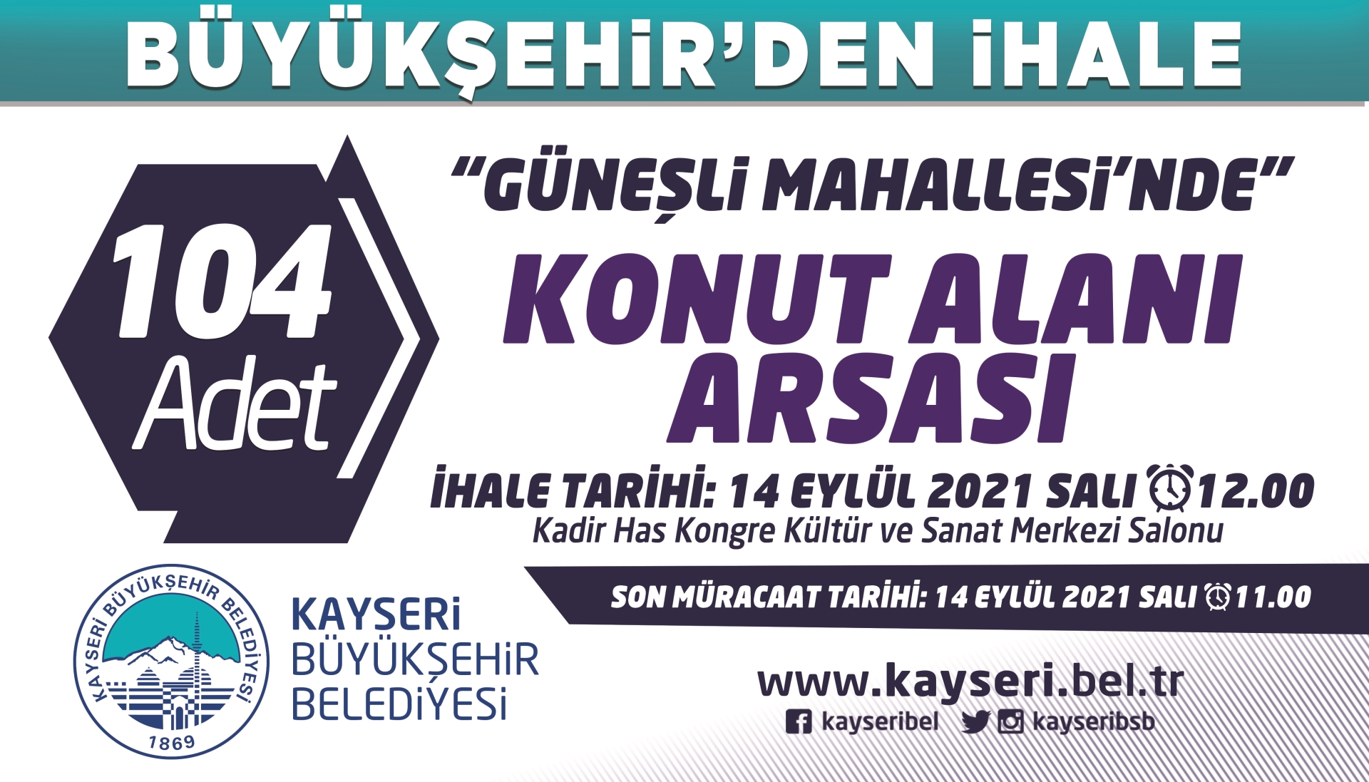 Büyükşehir’den İhale