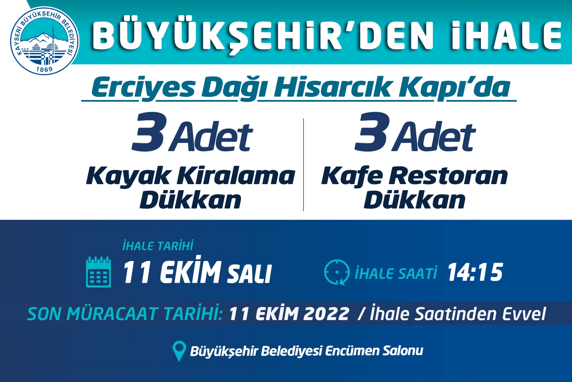 Büyükşehir'den İki Ayrı İhale