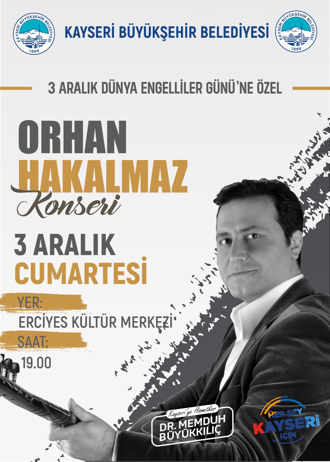 Büyükşehir’den 3 Aralık Dünya Engelliler Günü’ne Özel Konser