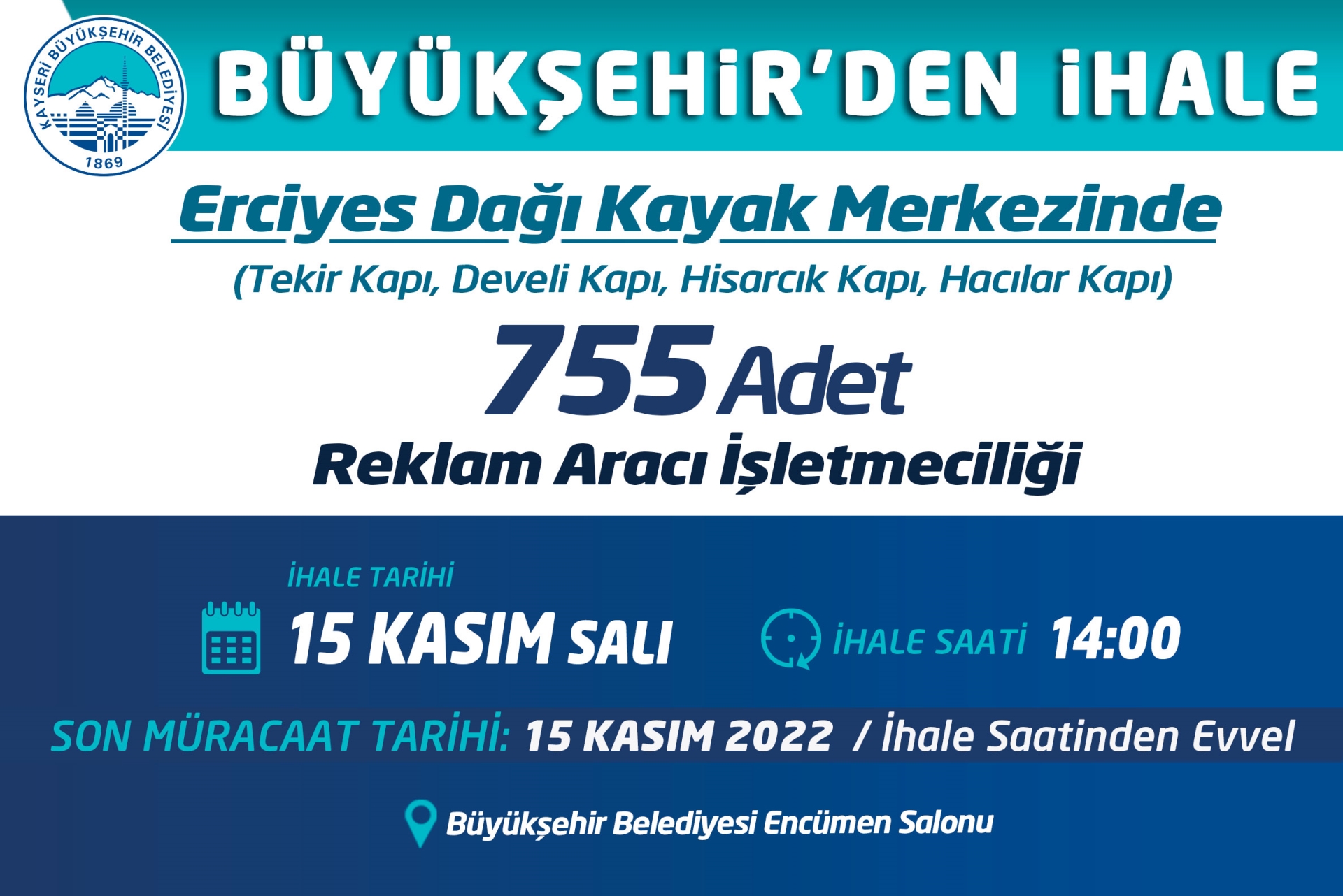 Büyükşehir’den İhale
