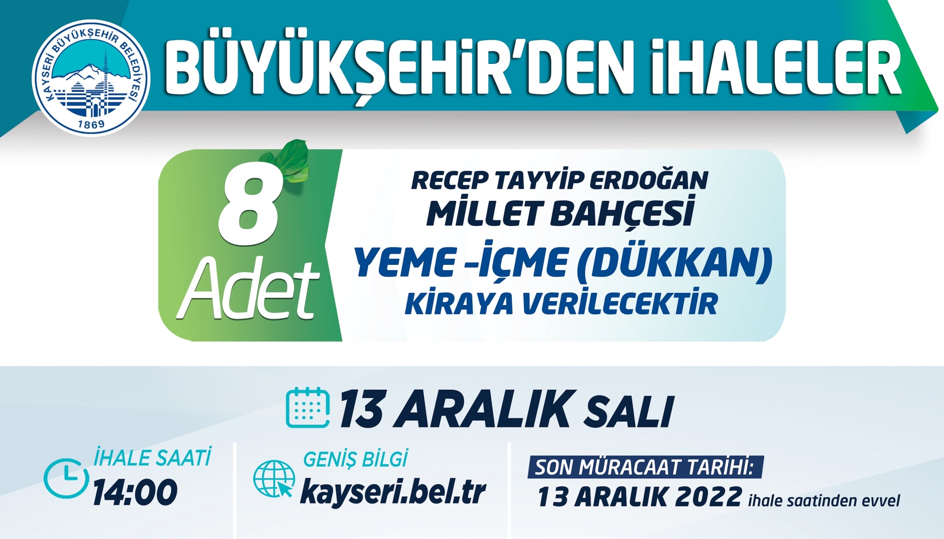 Büyükşehir’den İhale