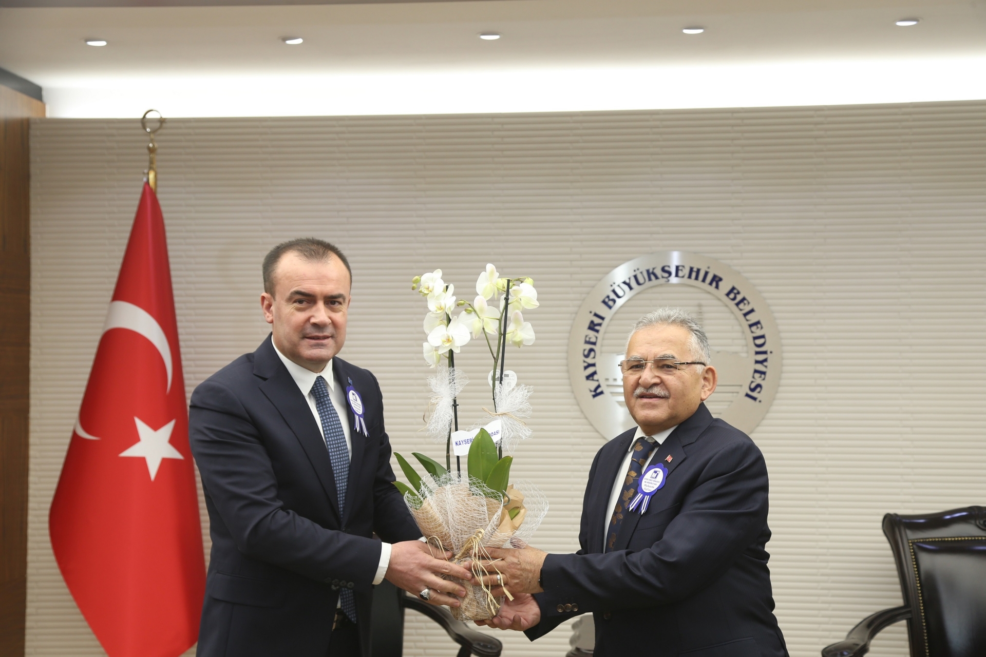 Başkan Büyükkılıç, Kayseri Serbest Muhasebeci Mali Müşavirler Odası Yönetimini Kabul Etti