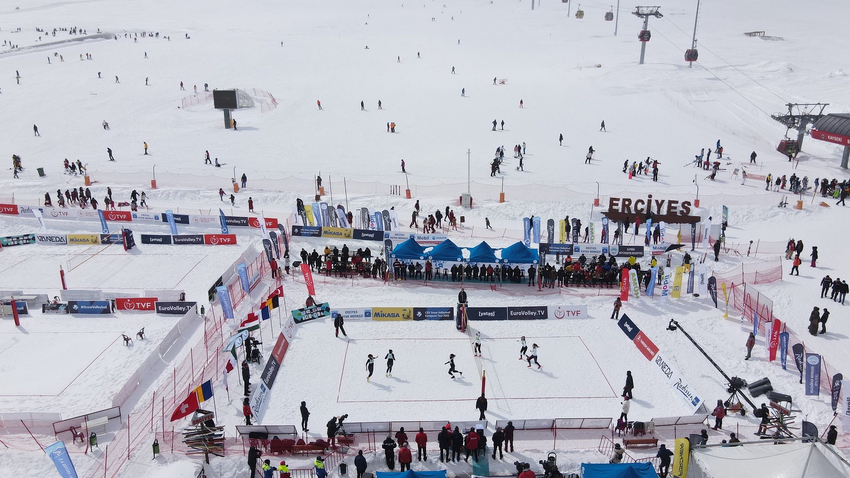 Erciyes, Kar Voleybolu Avrupa Turu'na 4’üncü Kez Ev Sahipliği Yaptı