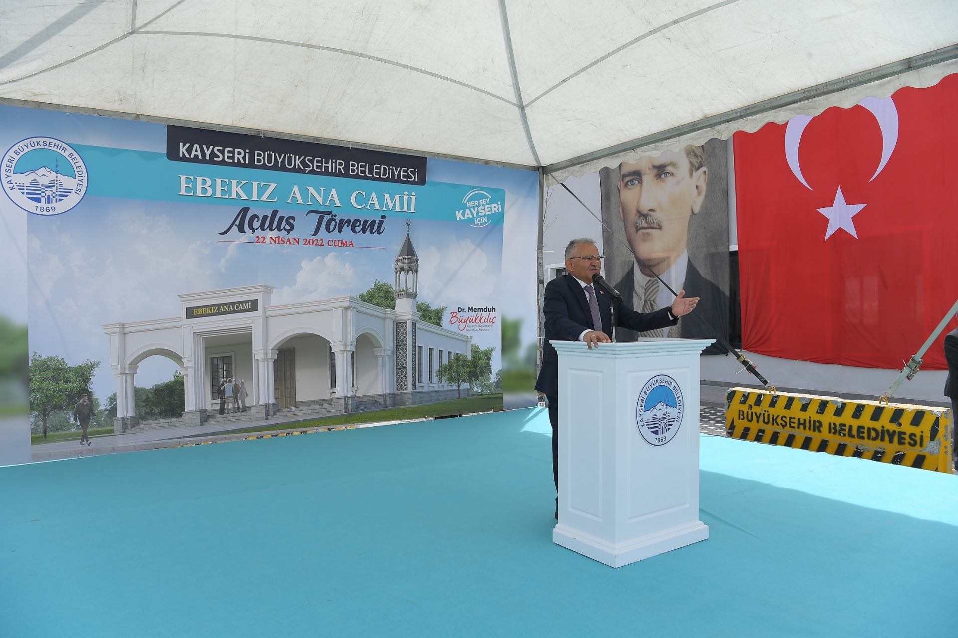 Başkan Büyükkılıç, Özhaseki ile Bünyan’da Ebekız Ana Cami Açılışını Yaptı