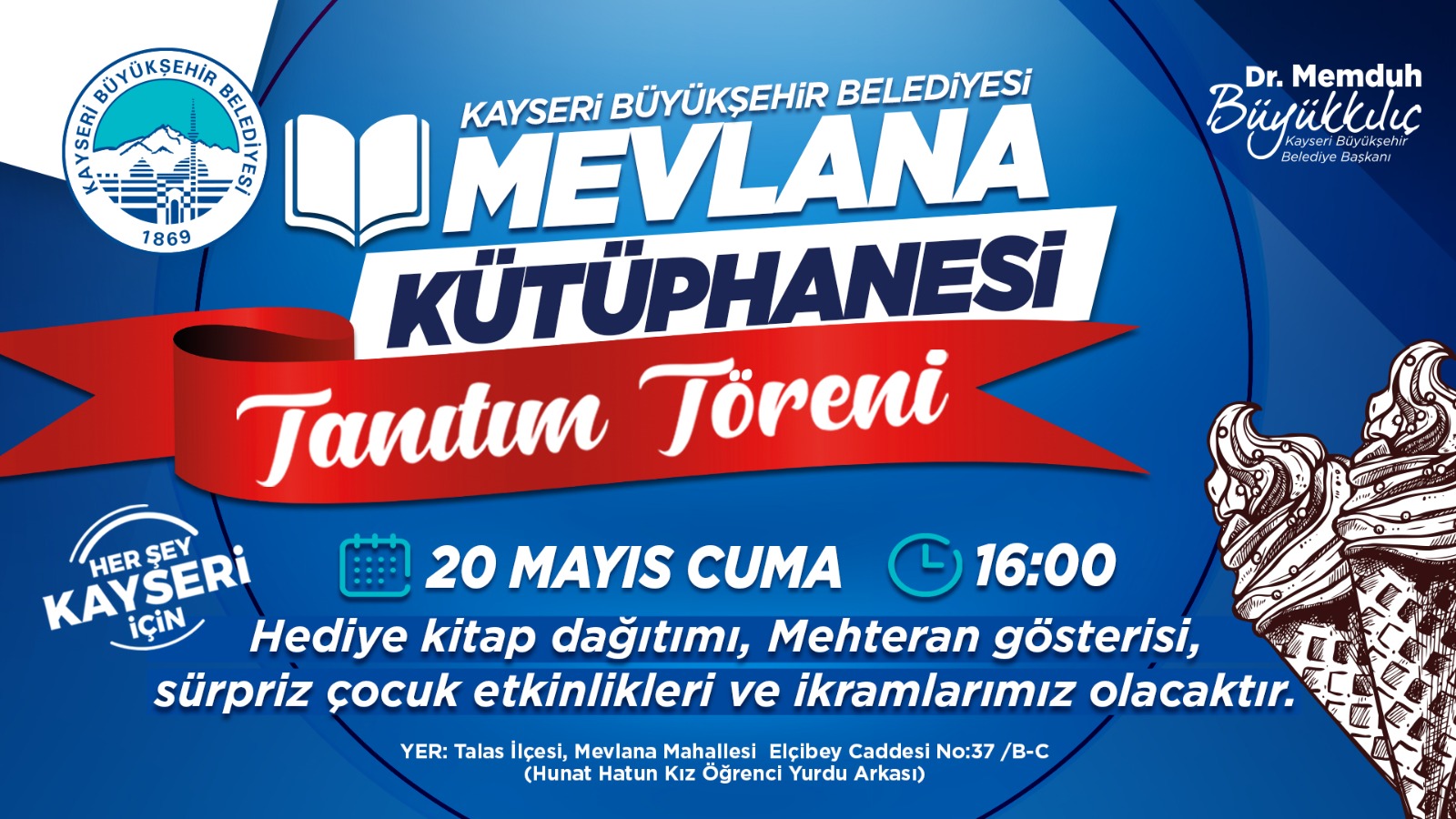 Büyükşehir Mevlana Kütüphanesi’nin Tanıtımı Sürpriz Etkinliklerle Yapılacak