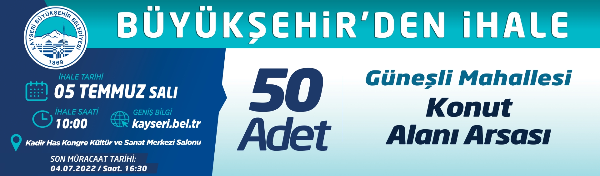 Büyükşehir’den İhale