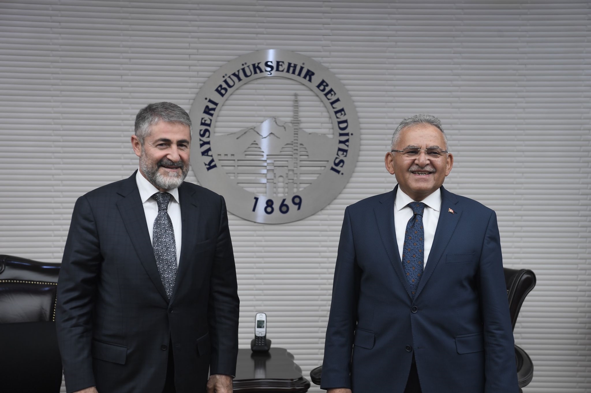 Hazine ve Maliye Bakanı Nebati’den Başkan Büyükkılıç’a Ziyaret