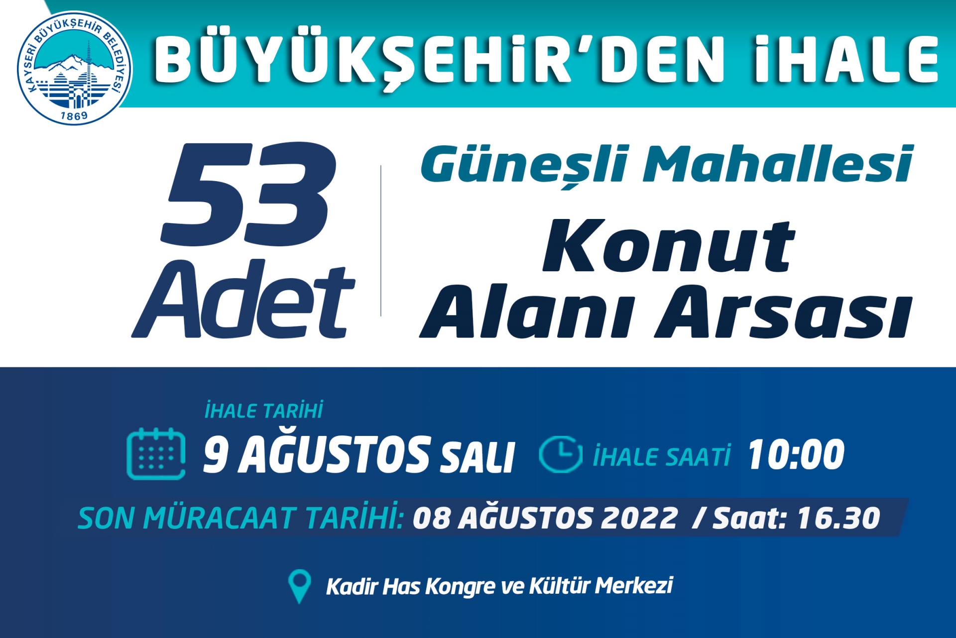 Büyükşehir’den İhale