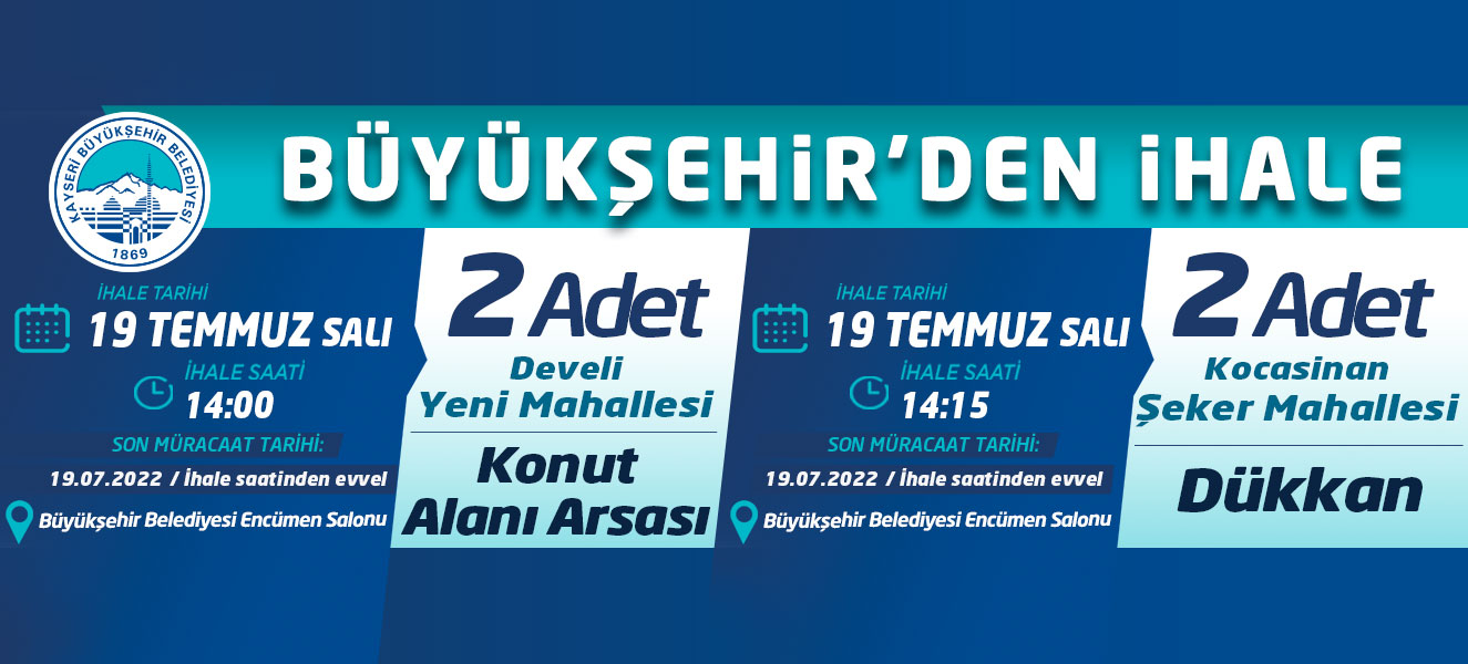 Büyükşehir’den İhale