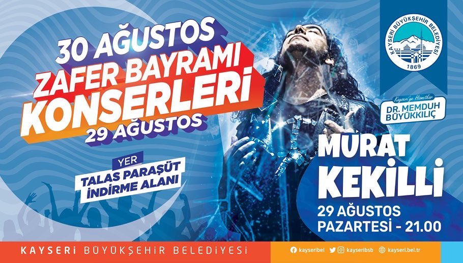 Büyükşehir’den 30 Ağustos Zafer Bayramı’na Özel Konserler