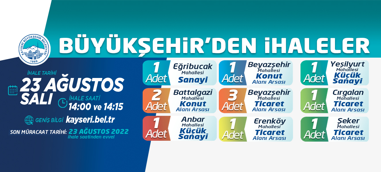 Büyükşehir'den İhale