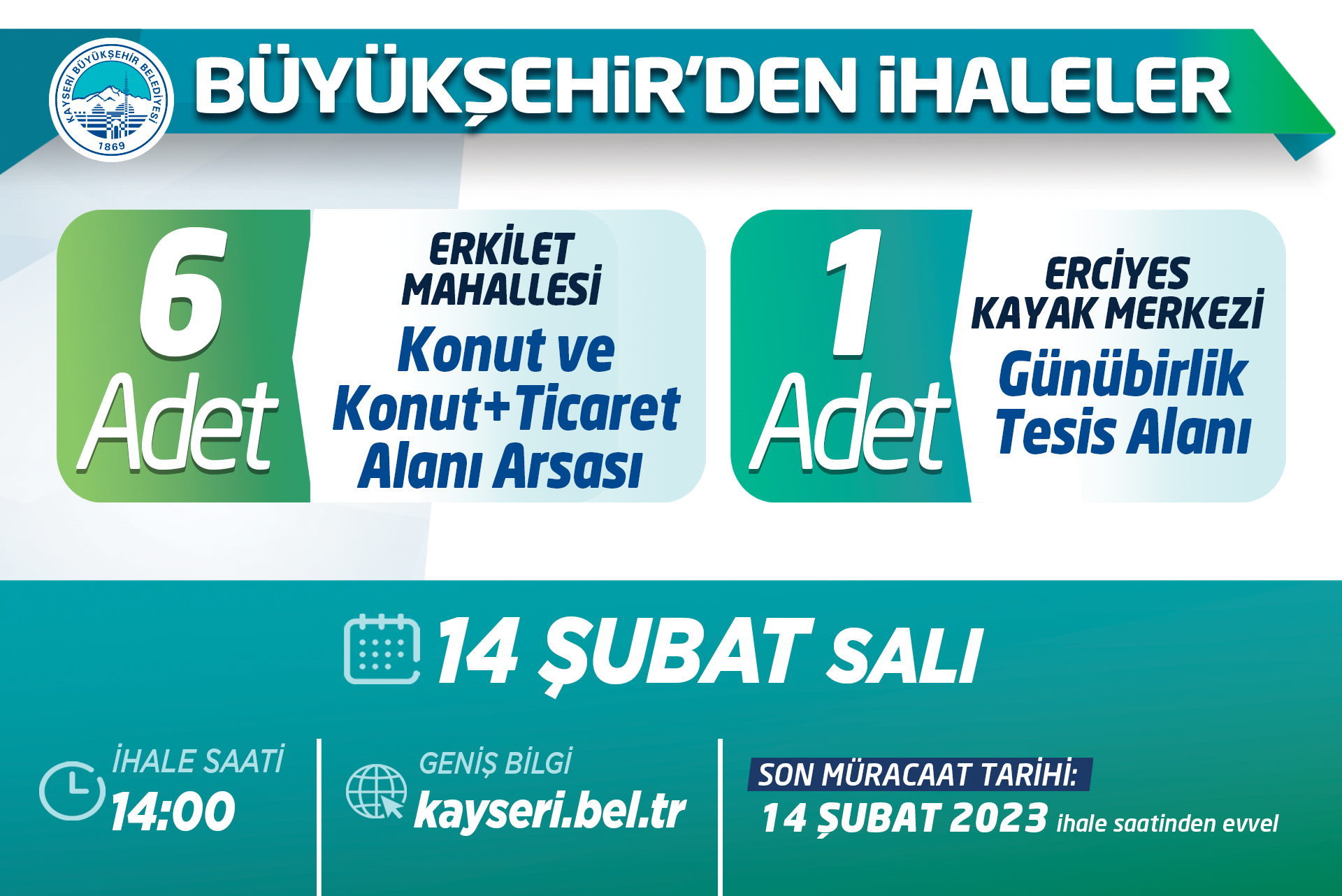 Büyükşehir'den İhaleler