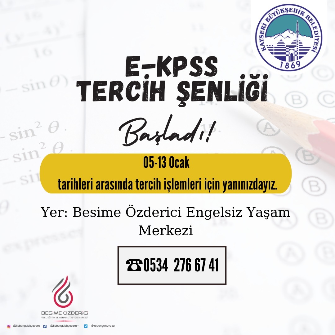 Engel Tanımayan Büyükşehir’den EKPSS Tercih Şenliği