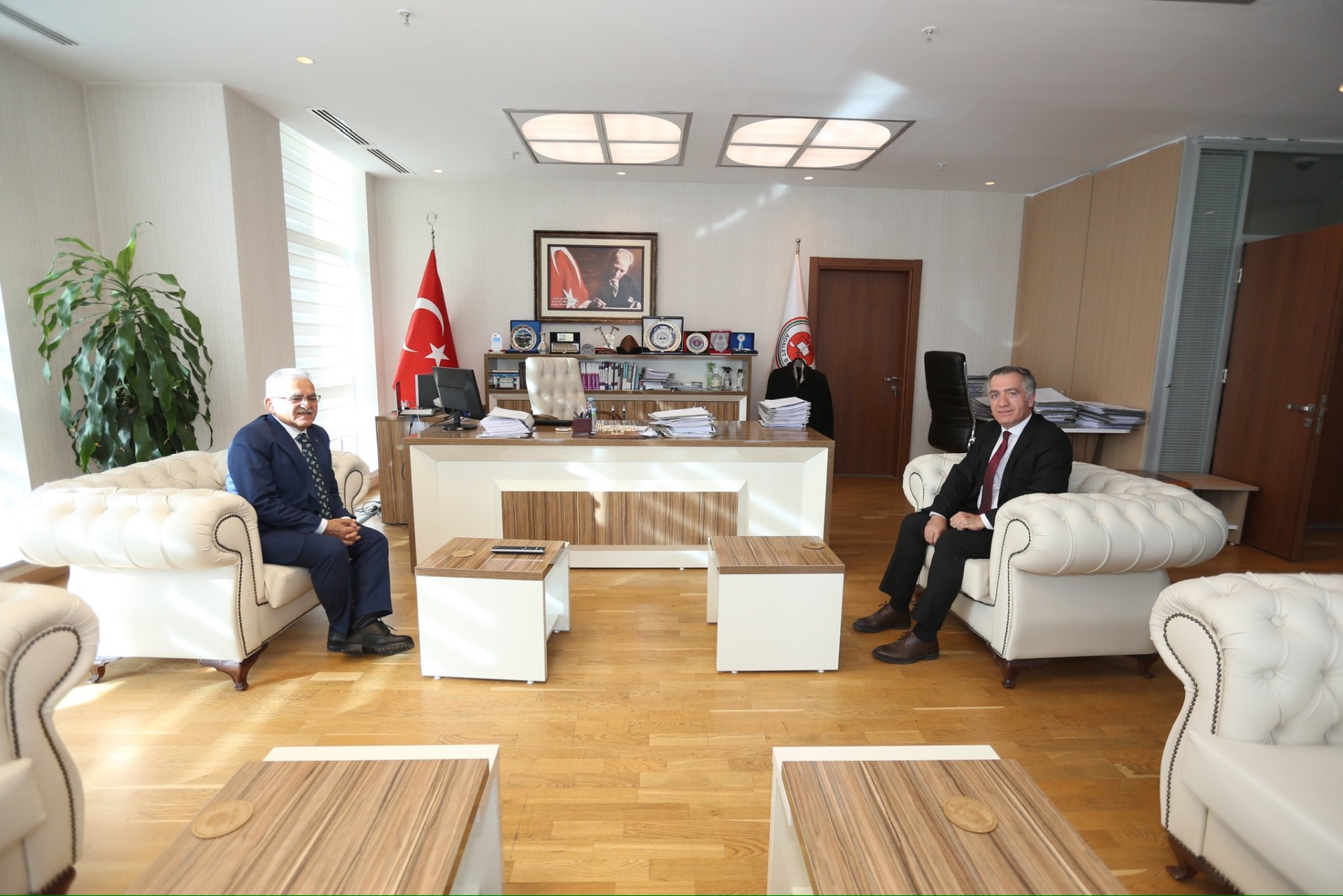 Başkan Büyükkılıç’tan 1’inci İdare Mahkemesi Başkanı Ayrancı’ya Ziyaret