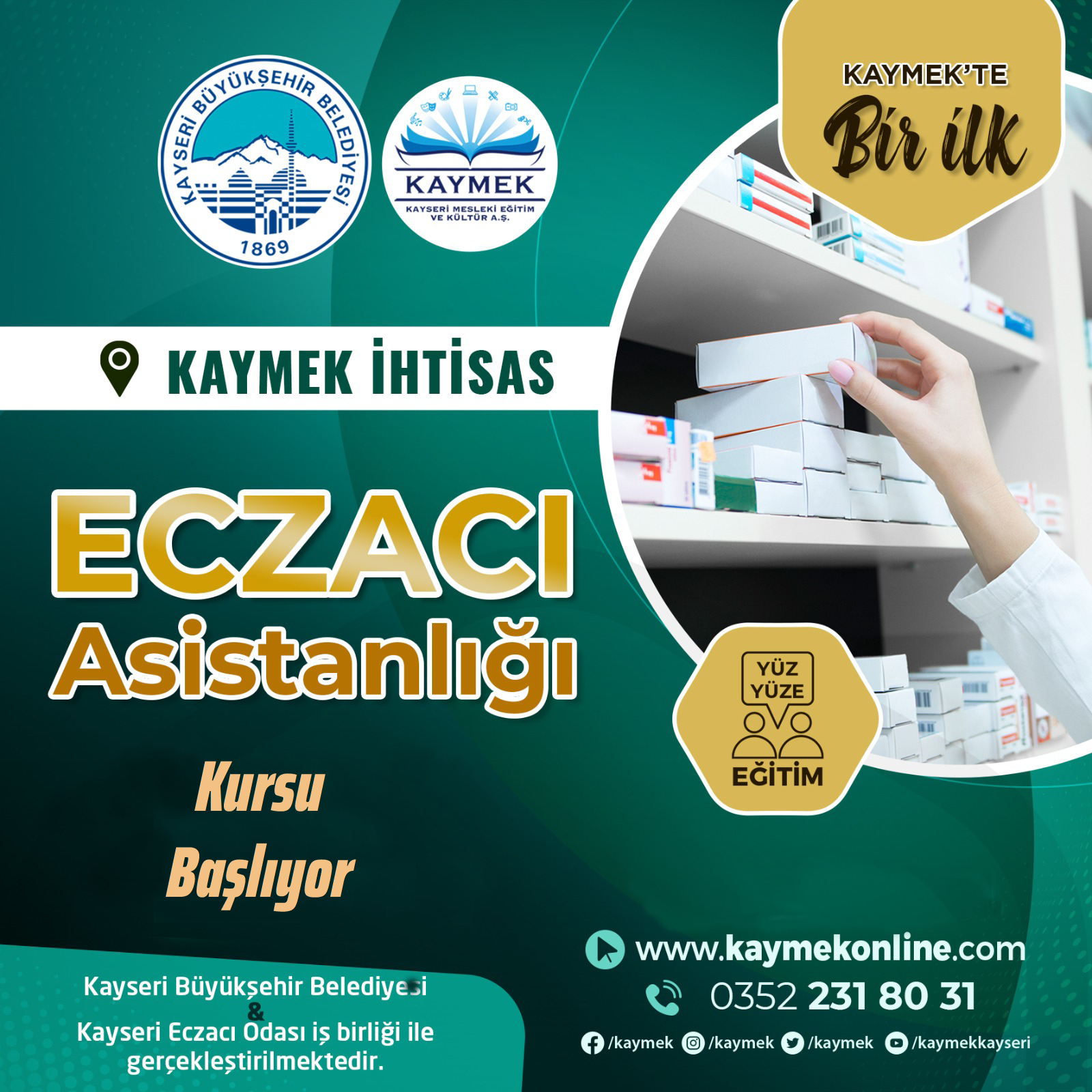 Bir İlke İmza Atan Büyükşehir’in 'Eczacı Asistanlığı' Kursu Başlıyor