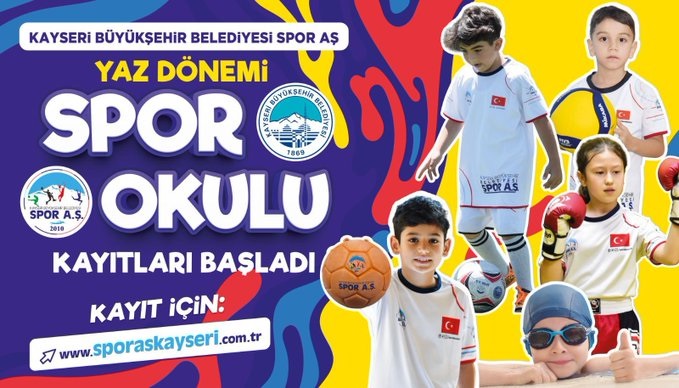 Büyükşehir Spor A.Ş.’den 17 Tesis ve 5 Parkta, 18 Spor Dalında Yaz Dönemi Spor Okulları