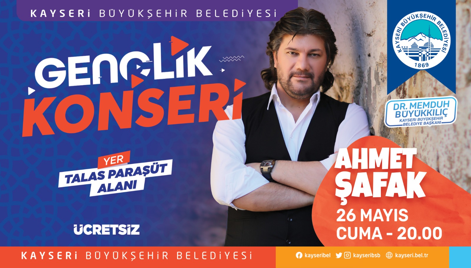 Büyükşehir’den Gençliğe 'Ahmet Şafak' Konseri