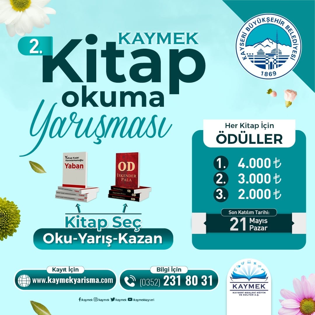 Büyükşehir’in Yoğun İlgi Gören Kitap Okuma Yarışması’na Kayıtlar Sürüyor