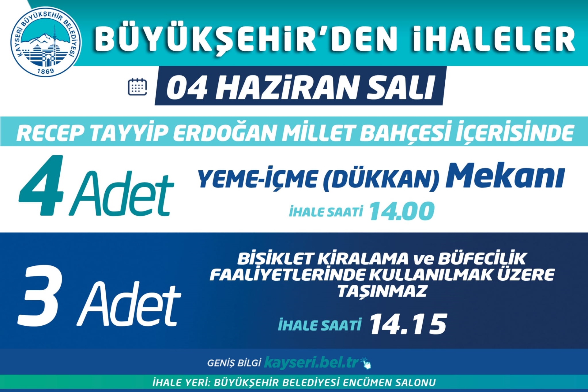 Büyükşehir’den İhale