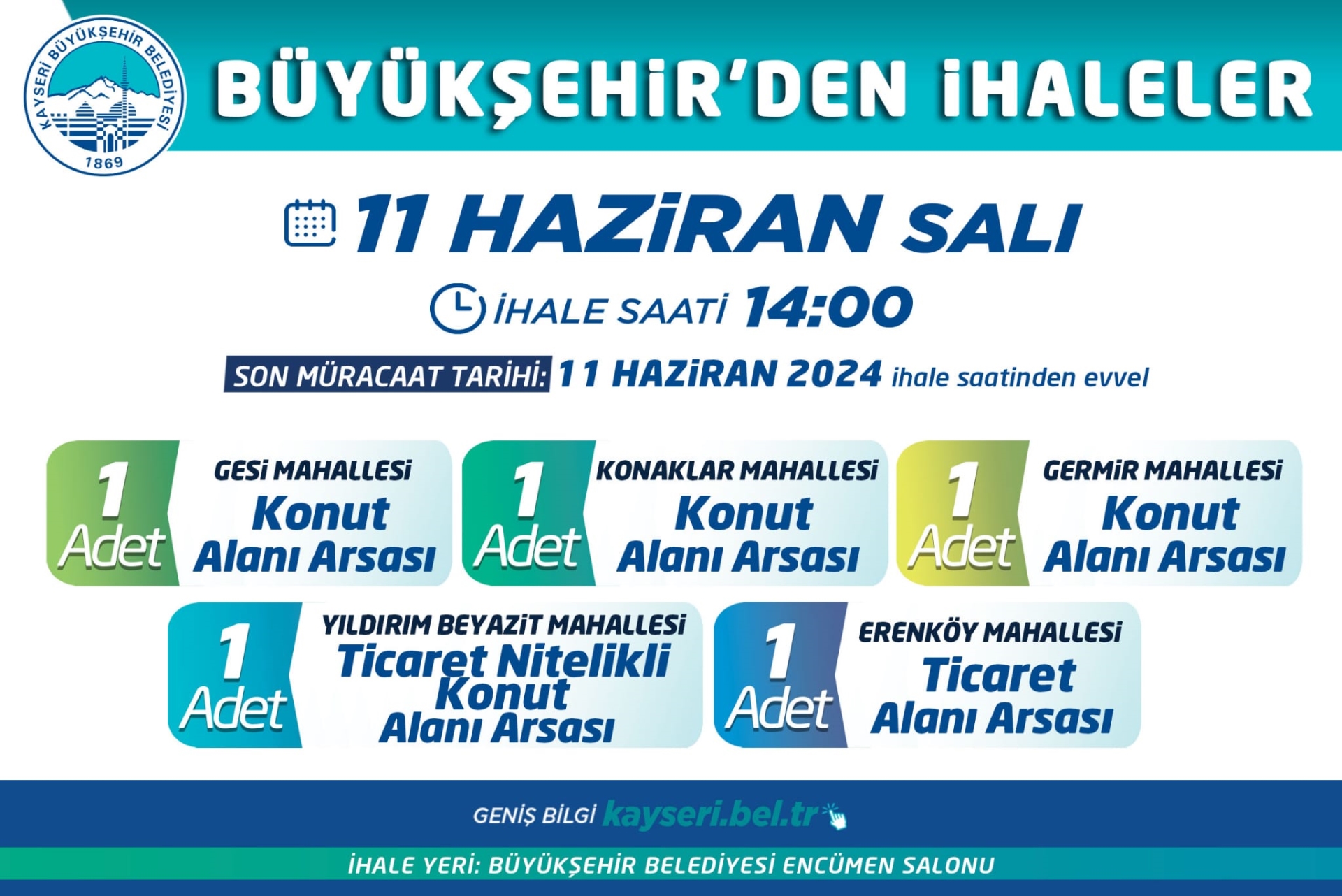 Büyükşehir’den İhale