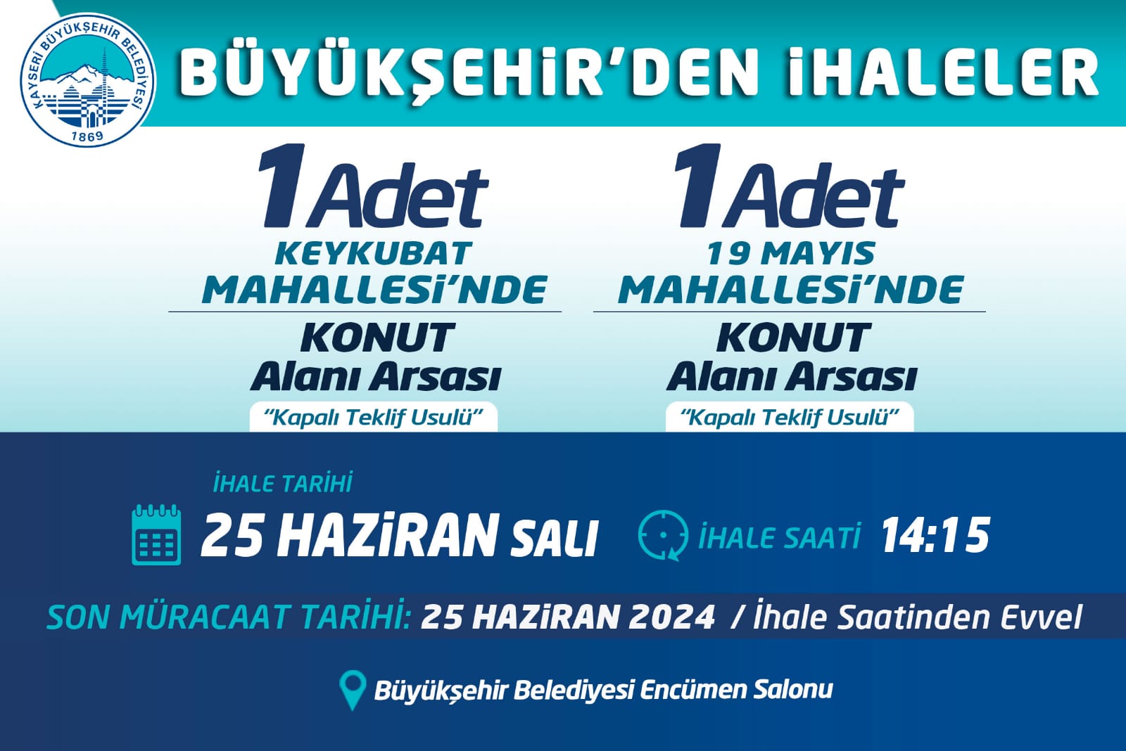 Büyükşehir’den İhale