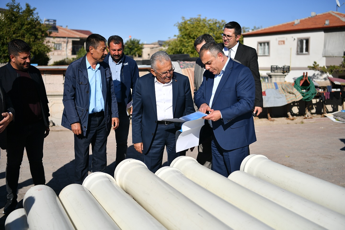 Başkan Büyükkılıç, Yemliha’daki 15 Milyon TL’lik KASKİ Yatırım Çalışmalarını İnceledi