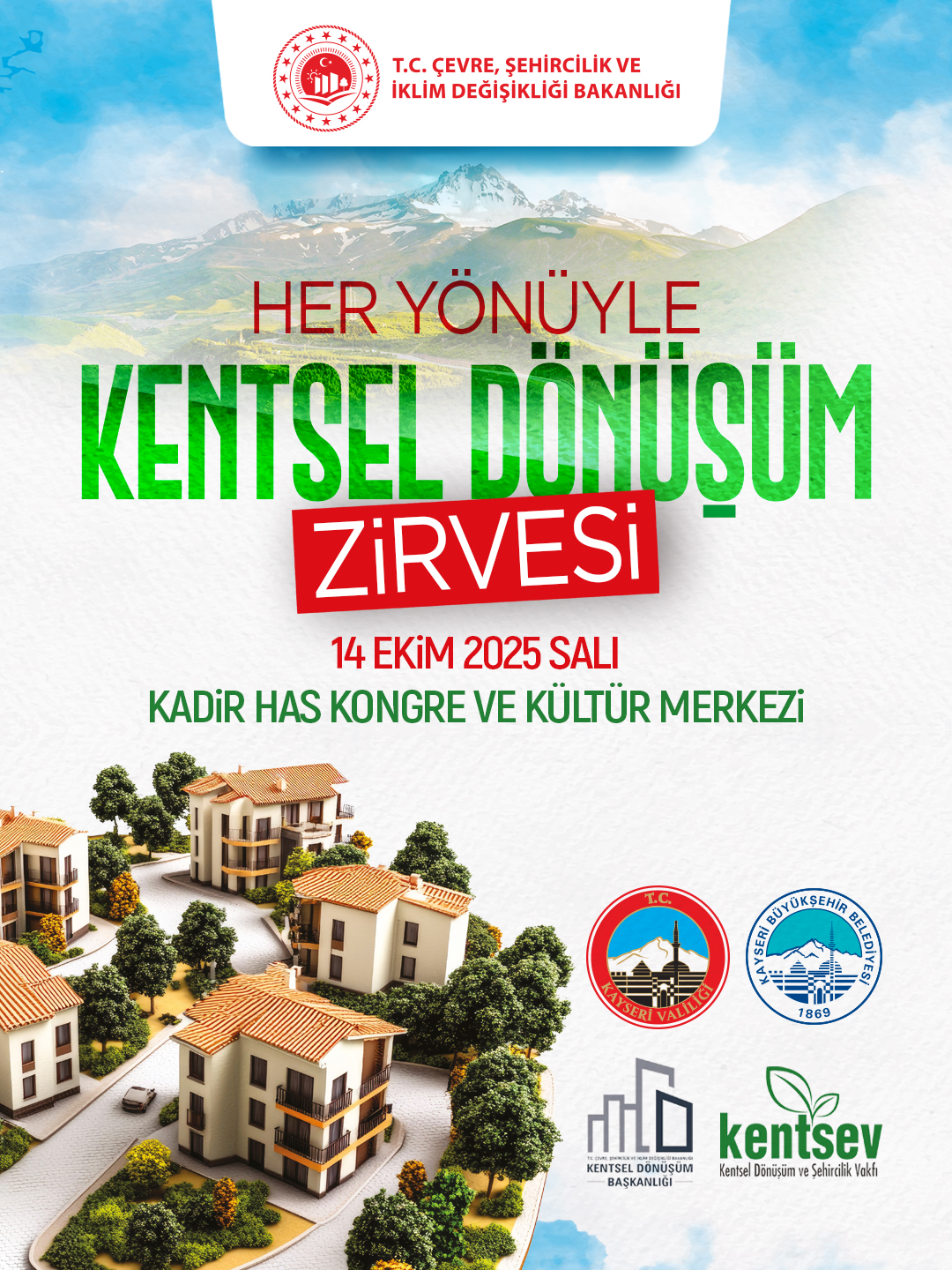 Kayseri Büyükşehir’den Türkiye’ye Model Olacak Kentsel Dönüşüm Zirvesi