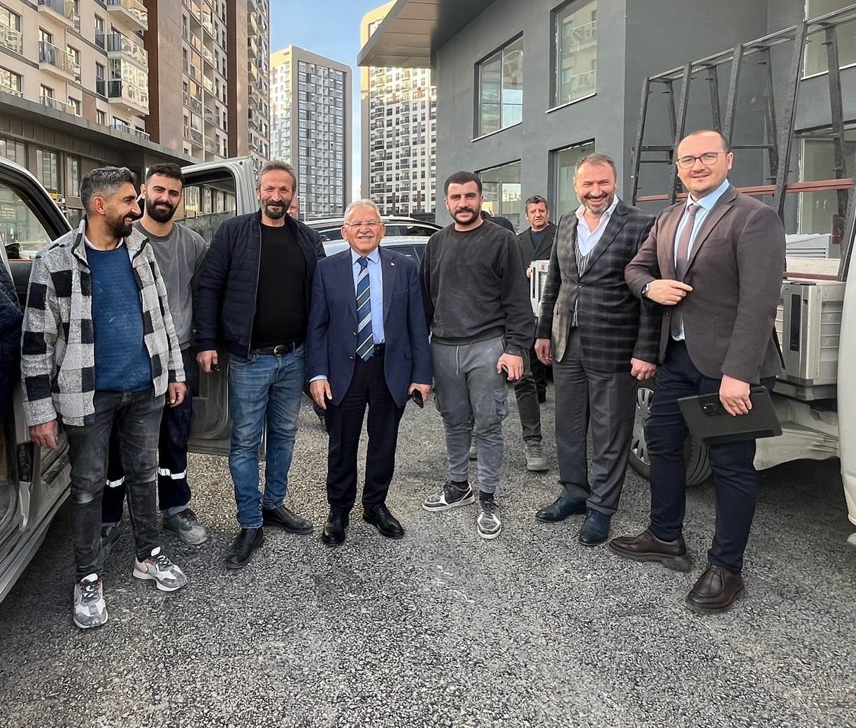 Büyükkılıç’tan Sahabiye Kentsel Dönüşüm Projesi’ndeki Çevre Düzenlemesine İnceleme