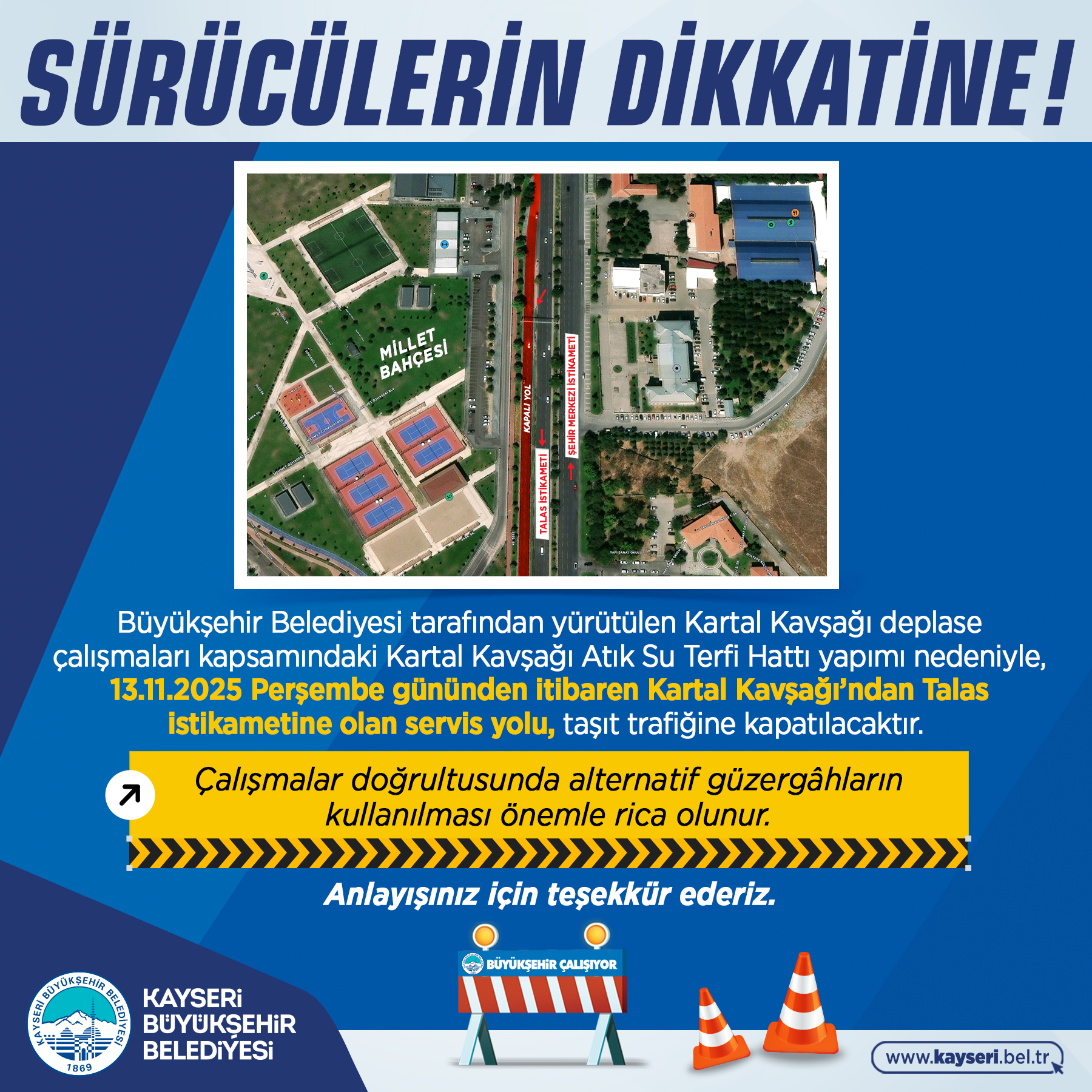Büyükşehir’den Araç Sürücülerine Önemli Uyarı!
