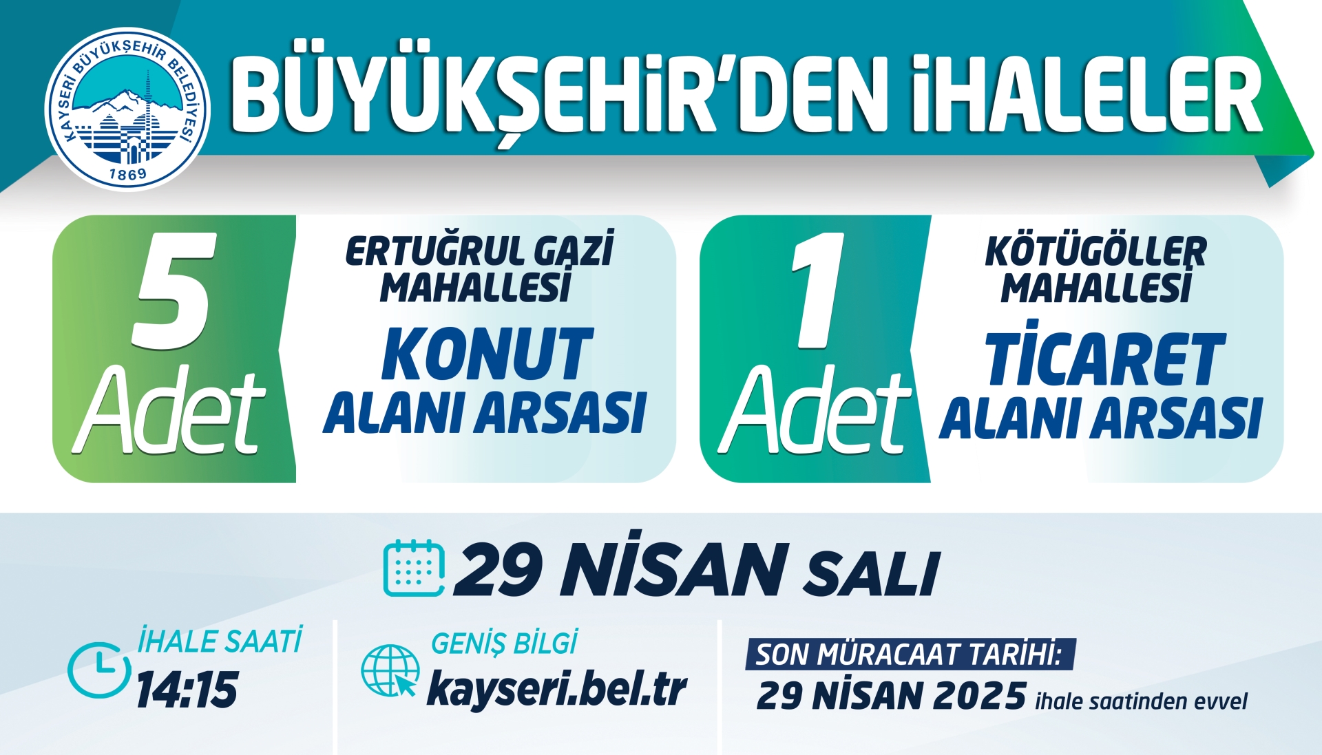 Büyükşehir’den İhale