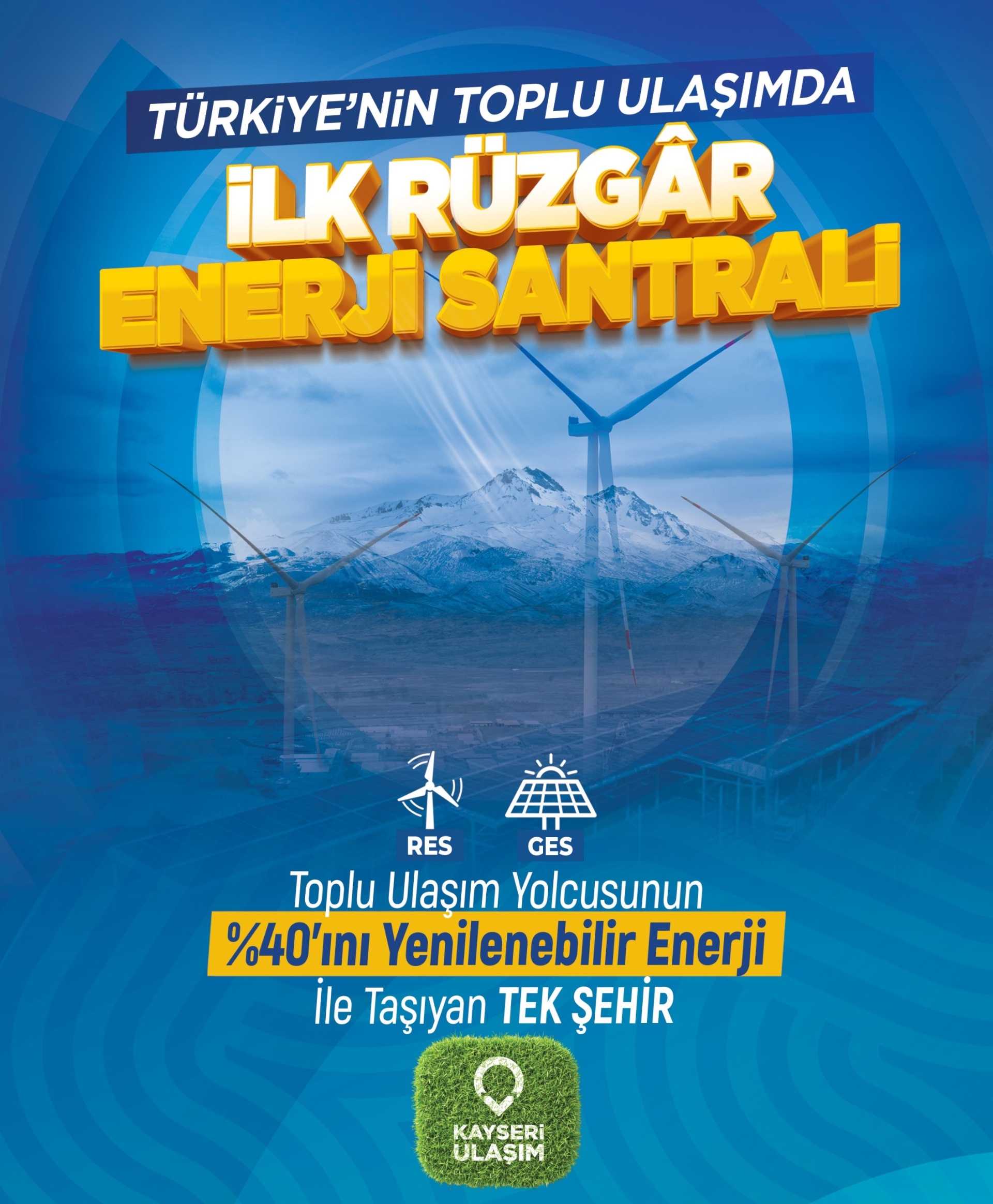 Kayseri, Büyükşehir ile Toplu Ulaşım Yolcusunun Yüzde 40’ını Temiz Enerjiden Karşılayan Tek Şehir