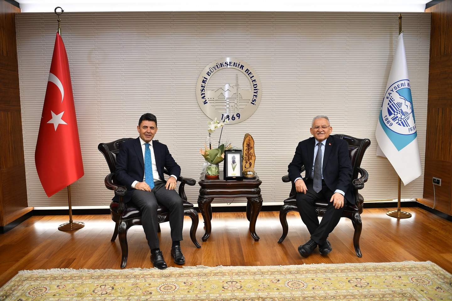 Başkan Büyükkılıç, Bakan Yardımcısı Boyraz ve Genel Müdür Eyigün’ü Konuk Etti